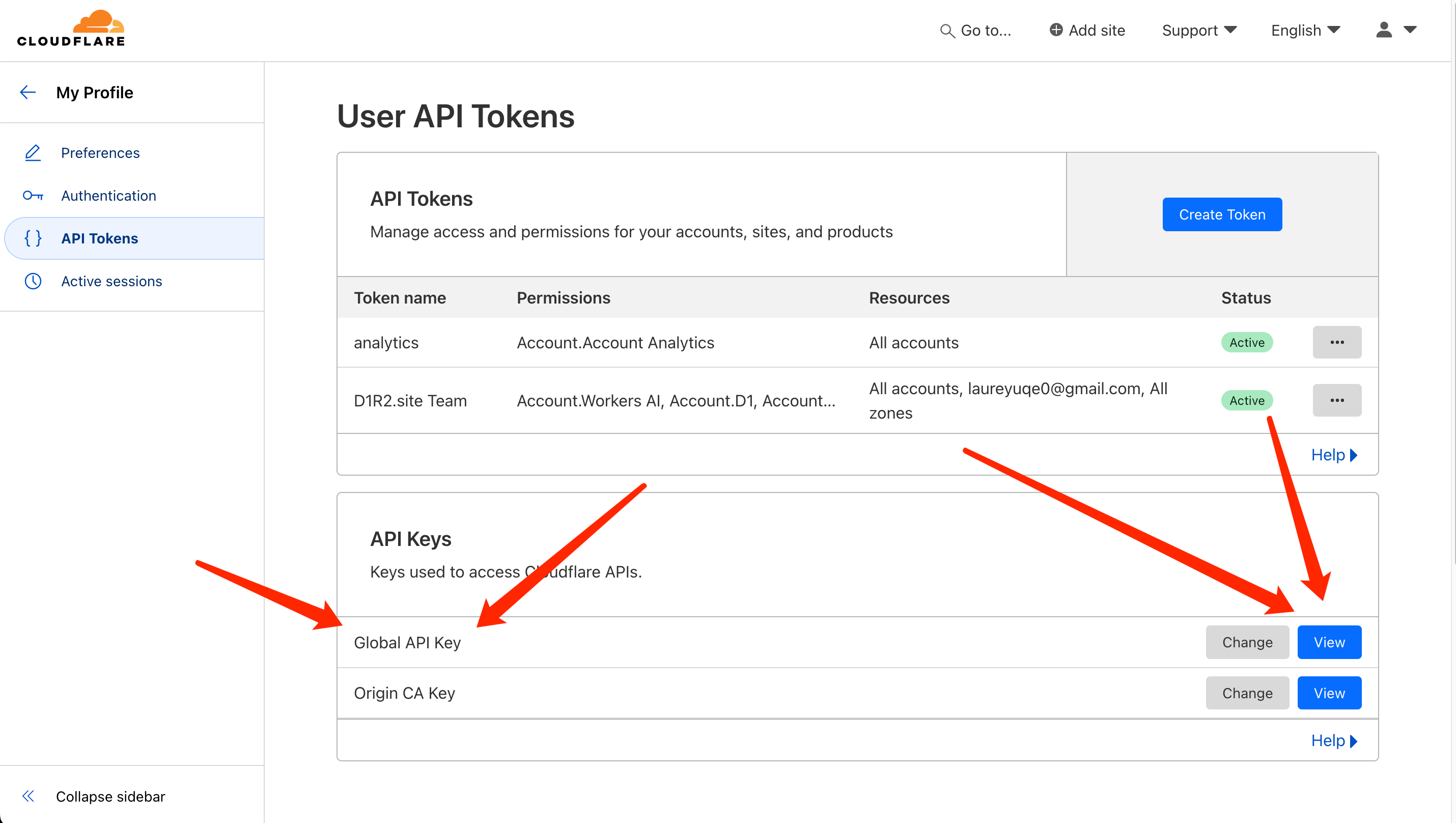 Global API Key